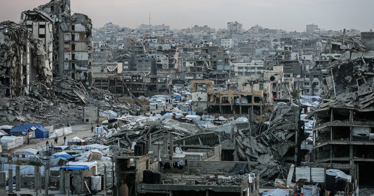 Photo: thenationalnews.com Destroyed buildings in Gaza city. The Board of Peace aims to oversee the postwar stabilisation and reconstruction of the