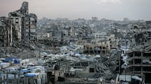 The ruins of Gaza city, Gaza. Donald Trump's Board of Peace was originally proposed as part of a 20-point peace plan for Gaza, responsible for overseeing its postwar stabilisation and reconstruction. Photographer: Bloomberg