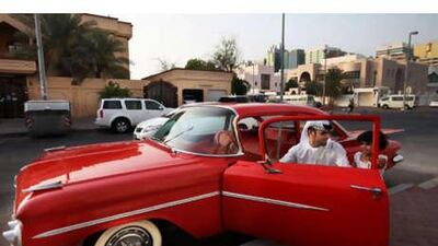 Marzooq al Mansoori won two awards at the Downtown Dubai Classic Car Show this year with his restored 1959 Chevrolet Impala.