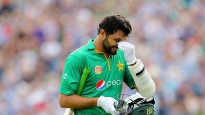 Pakistan’s Azhar Ali walks off the pitch after being caught out for 80, during the fourth ODI against England at Headingley, in Leeds, England, Thursday September 1, 2016. Richard Sellers / PA