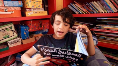 Dhiyab Al Darmaki has benefited from private, one-on-one instruction in Arabic. Fatima Al Marzooqi / The National