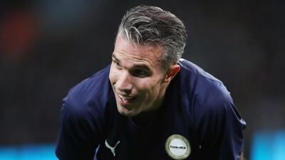 Premier League All-Stars' Robin Van Persie. Reuters