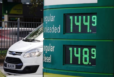 Higher fuel prices in the Autumn helped to push up inflation, although economists say this is a one-off event. PA