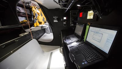 A photographic tour of Azzam, Abu Dhabi Ocean Racing's boat for the 2014/15 Volvo Ocean Race.