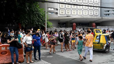 The quake struck in northern Luzon but the impact was felt as far as Manila, 400 kilometres away. AFP