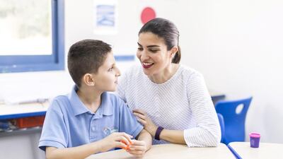 Rana Atassi is the founder of the Modern Alternative Education centre, which she renamed Jad’s Inclusion in tribute to her son, Jad, who died last August aged 11. Reem Mohammed / The National