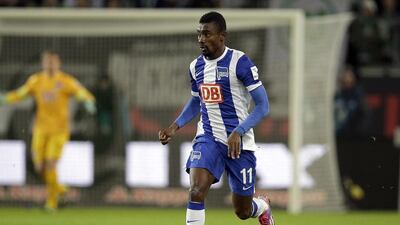 Salomon Kalou has scored 10 goals in all competitions for Hertha Berlin this season. Michael Sohn / AP Photo