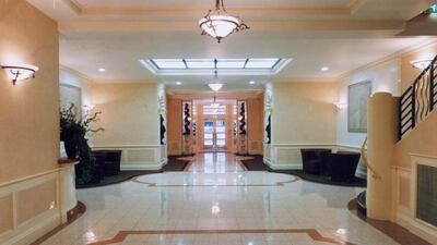 The building's reception area. Courtesy Harrods Estates