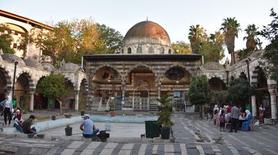 Samer Derki's shop is in the courtyard of Sulaymaniyah in Damascus. Danny Makki / The National