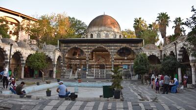 The courtyard of Sulaymaniyah is often thronged with visitors.