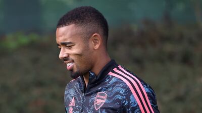 Gabriel Jesus arrives for training. PA