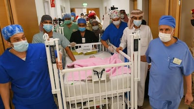 Aisha is looked after by the medical team at the King Abdullah Specialised Children's Hospital, Riyadh, Saudi Arabia