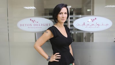 Nicole Junghaenel owns and manages Dubai-based Detox Delight. Sarah Dea / The National