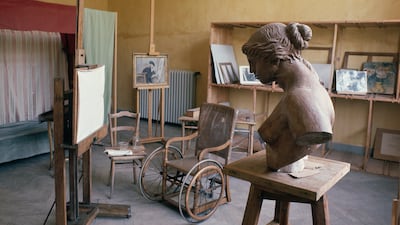 Artist Pierre-Auguste Renoir's study at the museum in Cagnes-sur-Mer, France. Getty