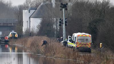Police forensic officers pictured at the scene of the attack. Getty.