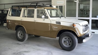 A rare left-hand-drive 1978 Land Cruiser. Antonie Robertson / The National