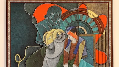 A painting by Satish Gujral. Pawan Singh / The National