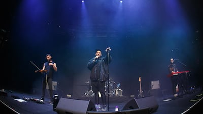 Mashrou' Leila performing in London in March 2019. Burak Cingi / Redferns / Getty Images
