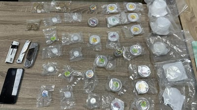 Some of the drugs found in the operation. Photo: Lebanese Internal Security Forces