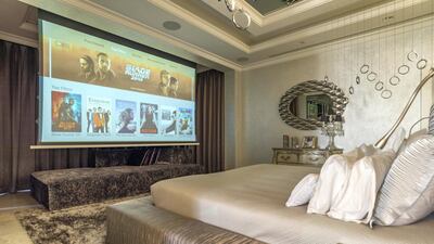 Those who like to watch TV while in bed will be in luck. Courtesy LuxuryProperty.com
