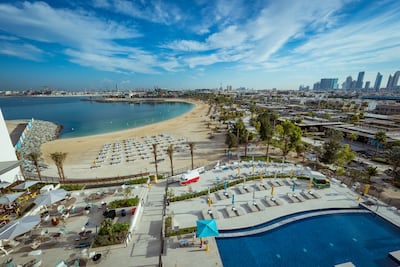 View from the Rover Sea View Room at Rove La Mer Beach. Photo: Rove Hotels