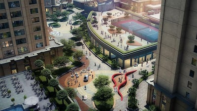 A rendering of the planned renovations to The Walk JBR. isitors to the tourist destination reached 12 million in 2013. Courtesy Dubai Properties Group