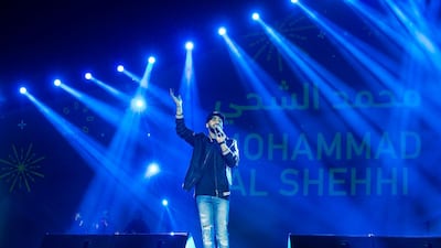 Mohammed Al Shehhi performing at New Year’s Eve Countdown Village. Courtesy The Department of Culture and Tourism – Abu Dhabi