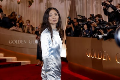 Chinese filmmaker Chloe Zhao at the Golden Globe Awards ceremony. EPA