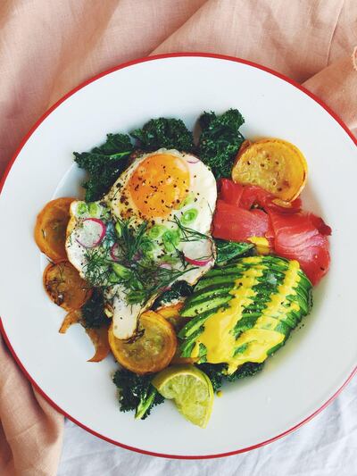 Vegetable brunch for one. Courtesy Chloe Ride