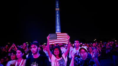 American citizens at the July 4 rally in Washington. Reuters