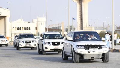 Sheikh Hamdan also visited Al Ghuwaifat border crossing.