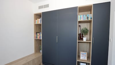 The spare room doubles up as a playroom for the children and a guest bedroom