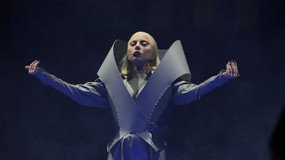 Lady Gaga performs onstage during The Chromatica Ball Tour at Met Life Stadium in East Rutherford, New Jersey. Getty Images