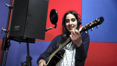 Sara Al Hashimi has won a scholarship to Berklee College of Music in the United States. Pawan Singh/The National