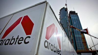 Since hitting a 2014 high close of Dh7.40 on May 15, Arabtec shares have lost more than 40 per cent of their value. Silvia Razgova / The National
