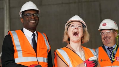 On Tuesday Britain's Prime Minister Liz Truss and Chancellor of the Exchequer Kwasi Kwarteng visited a construction site for a medical innovation campus in Birmingham, on the sidelines of the Conservative Party conference. AFP