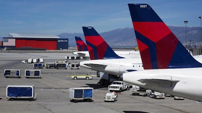 Delta Air Lines is among the US carriers making allegations of Gulf airlines receiving subsidies. Lucas Jackson / Reuters