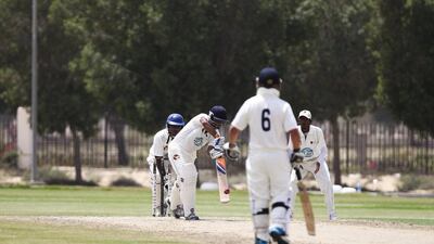 Sharjah and Dubai compete on Tuesday in the first match of the new National Under 19 cricket tournament. Lee Hoagland / The National