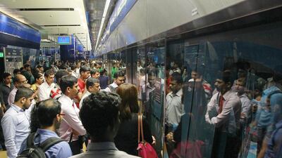 Dubai’s Metro lines will be open extra hours over the Eid holiday. Jeffrey E Biteng / The National