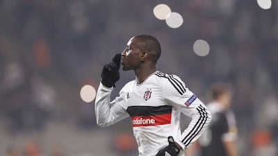 Besiktas striker Demba Ba. EPA