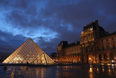 The Louvre Museum is in the area covered by the ban. Getty Images
