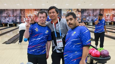 UAE Games athletes have competed in bowling, as well as sports such as bocce, badminton and football. Victor Besa / The National