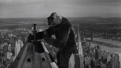 A still from the 1933 classic King Kong, which is among the films that were cancelled this week.