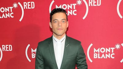 Rami Malek wears Dior Homme to the Montblanc and (RED)'s Write (Red), End AIDS launch party on September 27, 2018. Getty Images