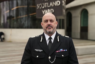 Metropolitan Police Assistant Commissioner Laurence Taylor after an arson attack on four charity ambulances in north London. Sarah Collier/PA Wire