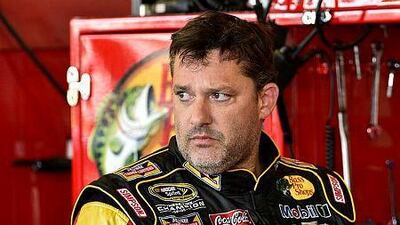Tony Stewart, the three-time Nascar champion struck and killed a 20-year-old racer who had climbed from his car Saturday, Aug. 9, to confront Stewart on a New York dirt track following a crash caused by contact between the two cars. (AP Photo/Terry Renna, File)