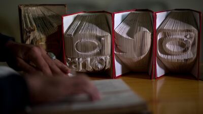 Origami, the Japanese art of paper folding is an unlikely pursuit for an artist living in the Gaza Strip. AP Photo