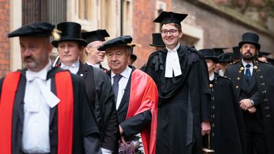 UN Secretary General Antonio Guterres after receiving an honorary degree at Cambridge University, in November 2021.