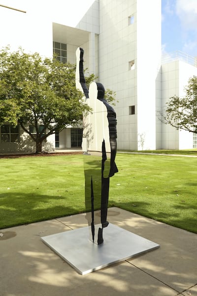 Invisible Man: Tommie Smith, 2018, aluminum. Courtesy of the artist. ©Glen n Kaino Photo by Mike Jensen