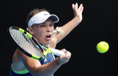 Second seed Caroline Wozniacki has not dropped a set since facing, and saving, match points in the second round. Mark Cristino / EPA